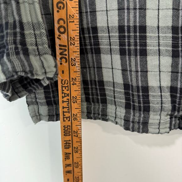 CP Shades Shirt Button Down 100% Cotton Blue Green Medium Lagenlook - Picture 6 of 10